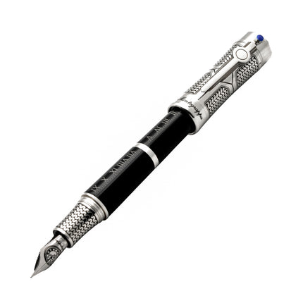 Montegrappa Time & Brain Limited Edition Sterling Silver Fountain Pen ,