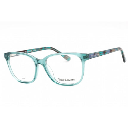 Juicy Couture Women's Eyeglasses - Crystal Teal Cat Eye Plastic Frame | JU 213 0VGZ 00 ,