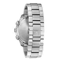 Bulova Men's Chronograph Watch - Classic Quartz Black Dial Steel Bracelet | 96B288 ,