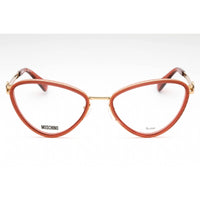 Moschino Women's Eyeglasses - Burgundy Metal Cat Eye Shape Full Rim Frame | MOS585 LHF ,