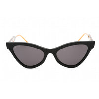 Gucci Unisex Sunglasses - Black Metal Cat Eye Full Rim Frame Grey Lens | GG0597S 001 ,