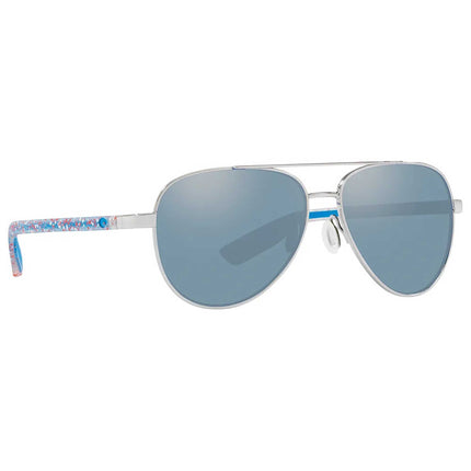 Costa Del Mar Unisex Sunglasses - Peli Grey Silver Mirrored Lens Metal | 0PEL400O OSGP ,
