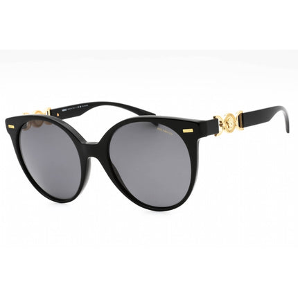 Versace Women's Sunglasses - Black Plastic Oval Shape Full Rim Frame | 0VE4442 GB1/81 ,