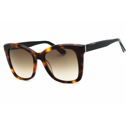 Calvin Klein Women's Sunglasses - Brown Havana Acetate Cat Eye Full Rim | CK22530S 220 ,