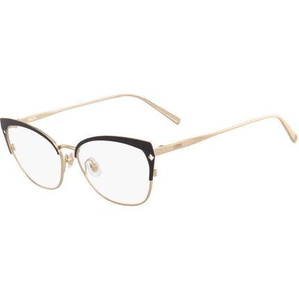 MCM Women's Eyeglasses - Gold/Black Metal Cat Eye Frame Demo Lens | MCM 2113 733 ,