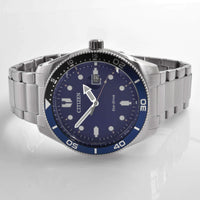 Citizen Men's Watch - Eco-Drive Power Reserve Blue Dial Silver Bracelet | AW1761-89L ,
