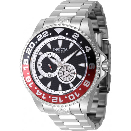 Invicta Men's Watch - Pro Diver Automatic Red and Black Bezel Steel Bracelet | 47302 ,