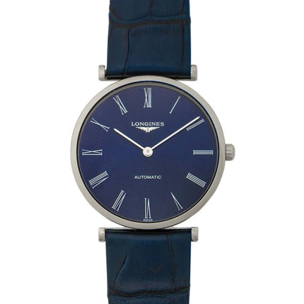 Longines Men's Watch - La Grande Classique Automatic Blue Leather Strap | L49084942 ,