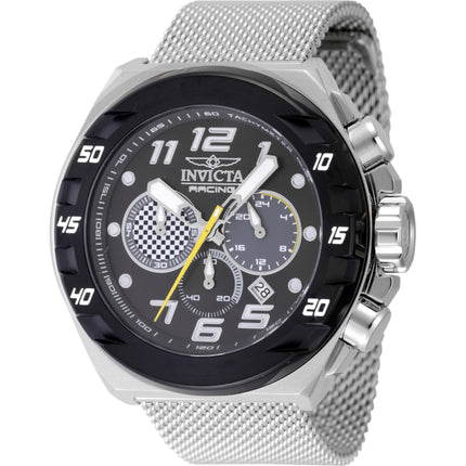 Invicta Men's Watch - Invicta Racing Chrono Black and Light Grey Dial Bracelet | 47203 ,