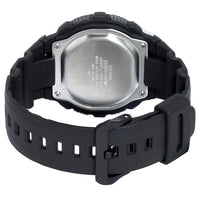 Casio Men's Silver-Tone and Black Multi-Functional Digital World Time Illuminator Sports Watch | AE2000W-1A ,