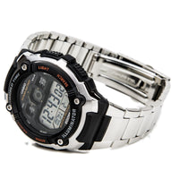 Casio Men's Silver-Tone Multi-Functional Digital World Time Illuminator Sports Watch | AE2000WD-1A ,