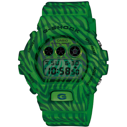 Casio Men's Watch - G-Shock Green and Grey Digital Dial Chronograph | DW6900ZB-3 ,
