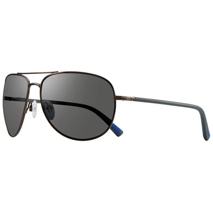 Revo Unisex Sunglasses - Tarquin Gunmetal Aviator Frame Graphite Lens | 1083 00 GY ,