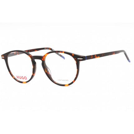 Hugo Men's Eyeglasses - Havana Plastic Round Shape Full Rim Frame | HG 1226 0086 00 ,
