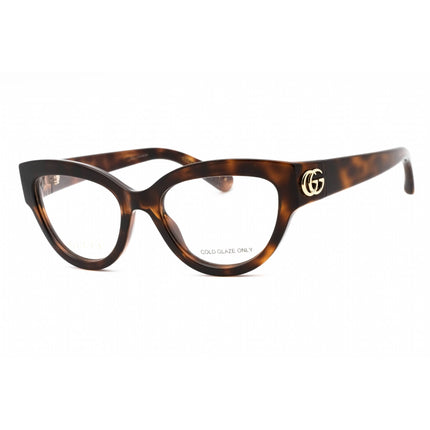 Gucci Women's Eyeglasses - Havana Injected Propionate Full Rim Frame | GG1598O 002 ,
