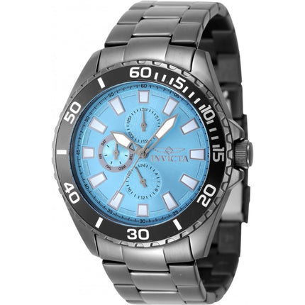 Invicta Men's Quartz Watch - Pro Diver Light Blue Dial Charcoal Bracelet | 47576 ,