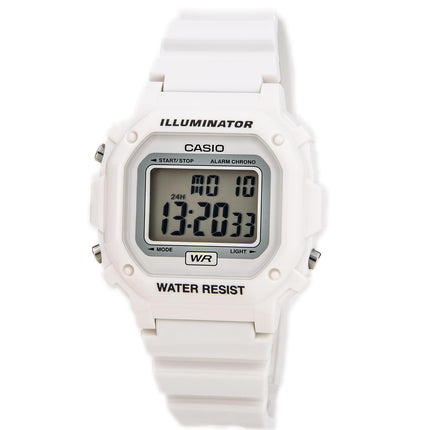 Casio Men's Classic Casual Alarm Chrono White Digital Dial White Resin Watch | F108WHC-7B ,