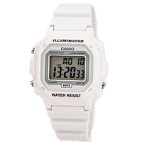 Casio Men's Classic Casual Alarm Chrono White Digital Dial White Resin Watch | F108WHC-7B ,