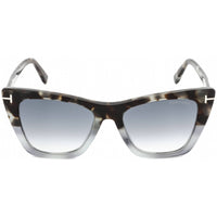Tom Ford Women's Sunglasses - Colored Havana Plastic Cat Eye Shape Frame | FT0846 55B ,