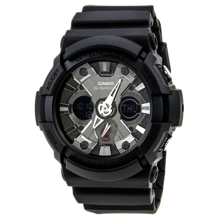 Casio Men's World time Watch - G-Shock Alarm Dive Ana-Digi Black Dial | GA201-1A ,