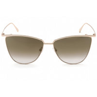 Tom Ford Unisex Sunglasses - Shiny Rose Gold Frame Mirrored Brown Lens | FT0684 28G ,