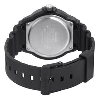 Casio Men's Classic Sport Dual Time Blue Accent Black Dial Resin Strap Watch | MRW200H-2B ,
