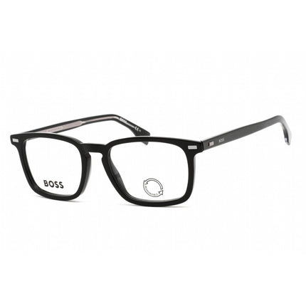 Hugo Boss Men's Eyeglasses - Clear Lens Black Rectangular Frame | BOSS 1368 0807 00 ,