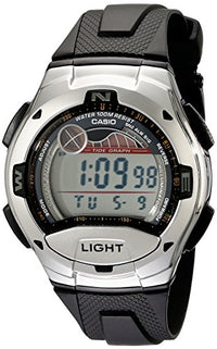Casio Men's Black Casual Sports Tide Graph Moon Phase Data Watch | W753-1A ,
