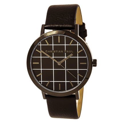 Christian Paul GR-01 Men's The Strand Grid Black Watch ,