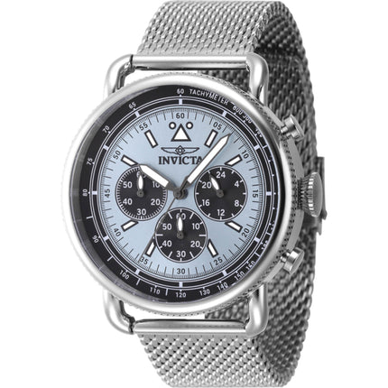 Invicta Men's Watch - Speedway Chrono Blue Dial Silver Tone Mesh Bracelet | 47359 ,