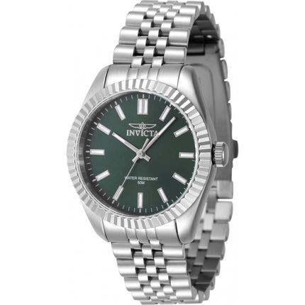 Invicta Women's Quartz Watch - Specialty Green Dial Silver Tone Bracelet | 47496 ,