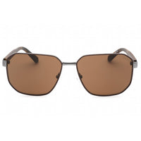 Guess Factory Men's Sunglasses - Matte Gunmetal Square Frame Brown Lens | GF5086 09E ,