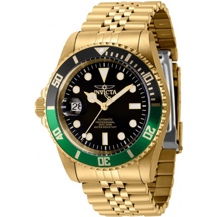 Invicta Men's Left Handed Watch - Pro Diver Quartz Green, Black Bezel Bracelet | 43985 ,