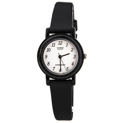 Casio Women's Classic White Dial Black Resin Strap Dress Watch | LQ139B-1B ,