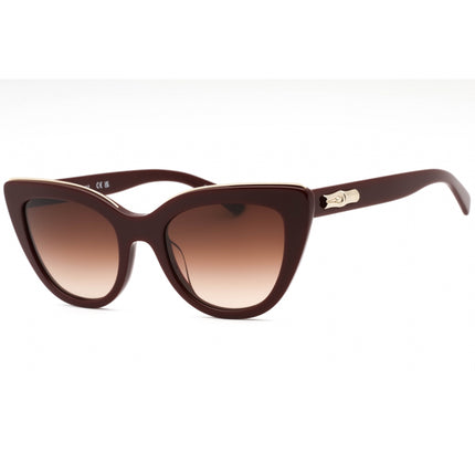 Longchamp Women's Sunglasses - Burgundy Plastic Cat Eye Full Rim Frame | LO686S 604 ,