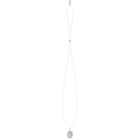 Swarovski Women's Necklace - Signum Swan Blue Crystals Pave Long | 5628546 ,