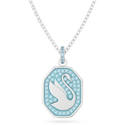 Swarovski Women's Necklace - Signum Swan Blue Crystals Pave Long | 5628546 ,