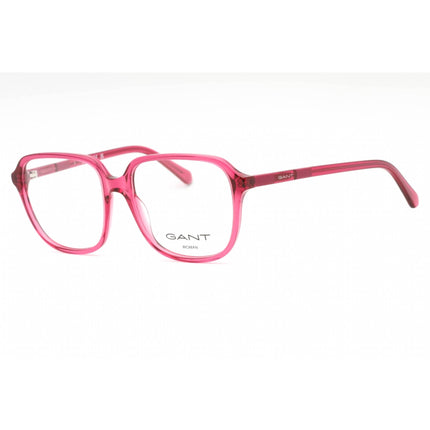 Gant Women's Eyeglasses - Shiny Fuxia Plastic Square Shape Full Rim Frame | GA4155 075 ,