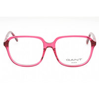 Gant Women's Eyeglasses - Shiny Fuxia Plastic Square Shape Full Rim Frame | GA4155 075 ,