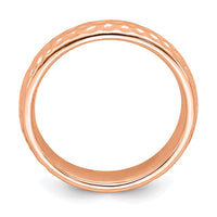 Sterling Silver Stackable Expressions Pink-plated Ring | QSK288 ,