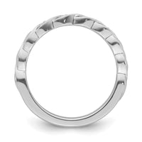 14k White Gold Stackable Expressions Diamond Twist Ring | SK2107 ,
