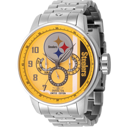 Invicta Men's Watch - NFL Pittsburgh Steelers Quartz Silver Steel Bracelet | 45125 ,
