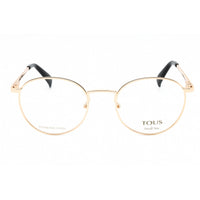 Tous Women's Eyeglasses - Shiny Rose Gold Metal Round Full Rim Frame | VTO443L 0301 ,