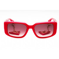 Guess Women's Sunglasses - Shiny Pink Acetate Rectangular Full Rim Frame | GU7891 72T ,