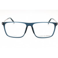 Porsche Men's Eyeglasses - Blue Rectangular Full Rim Frame Clear Demo Lens | P8334 D ,