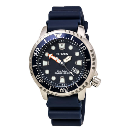 Citizen BN0151-09L Men's Promaster Professional Diver Dark Blue Dial Dark Blue Strap Dive Watch ,