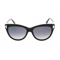 Tom Ford Women's Sunglasses - Shiny Black Plastic Cat Eye Full Rim Frame | FT0821 01D ,