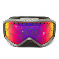 Gucci Unisex Sunglasses - Green/Multicolor Sport Wraparound Frame | GG1210S 003 ,