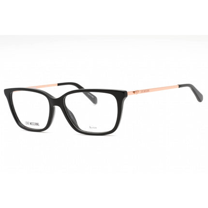 Moschino Love Women's Eyeglasses - Black Acetate Rectangular Frame | MOL550 0807 00 ,