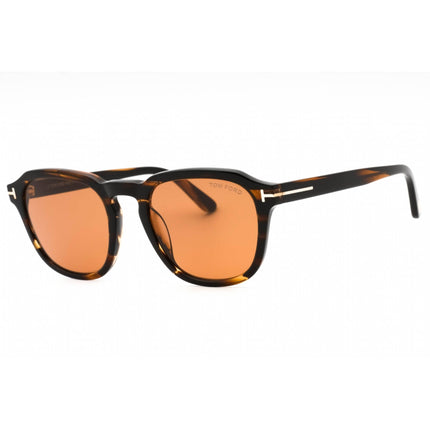Tom Ford Men's Sunglasses - Havana/Other Square Full Rim Frame Brown Lens | FT0931 56E ,